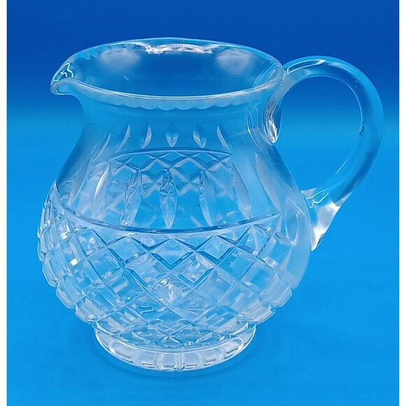 Vintage Waterford Lismore Diamond Cut Crystal Pitcher/Vase 32 Oz 6" Tall Elegant - Picture 9 of 16
